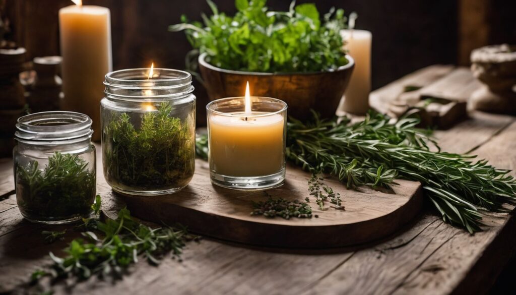 How to Infuse Herbs in Candles